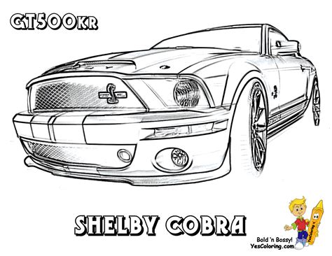 ford mustang shelby gt   coloring pages book  kids boysgif