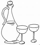 Wein Glaesern Trinken Ausmalbild Malvorlage sketch template