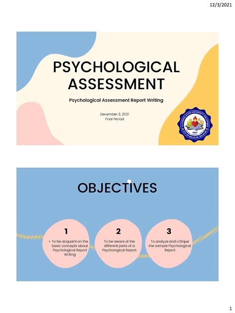 write psychological assessment report psychological assessment