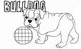 Bulldog Coloring Pages Cute Dog Drawing French Boxer Puppy American English Bulldogs Sheets Color Puppies Colouring Kindergarten Kids Animal Dogs sketch template