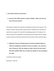 Pine Valley Furniture Case Exercises 01 - Pine Valley