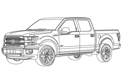 ford raptor coloring page  printable coloring pages  kids
