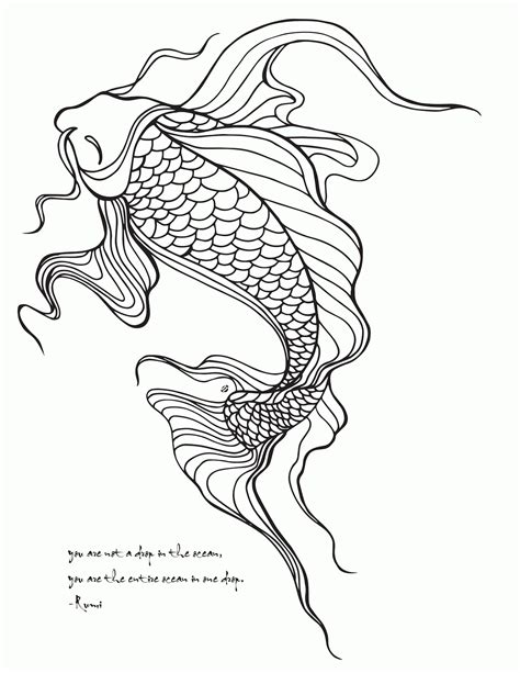 koi fish coloring pages   koi fish coloring pages png