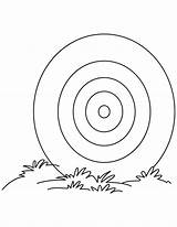 Dartboard Coloring Grass Pages sketch template