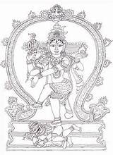 Nataraja Kalamkari Sketches Shiva Yoga Drawing Kids Lord Information Dancing Coloring A3 Size sketch template
