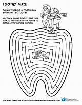 Dental Coloring Kids Pages Teeth Health Printable Preschool Maze Hygiene Tooth Google Search Sheets Printables Dentist Print Activities Month Activity sketch template
