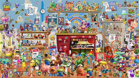 All Toy Story Pixar Characters [4444 X 2500] Good Luck