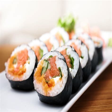 calorie sushi rolls shape magazine