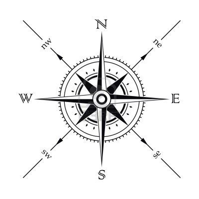 compass rose coloring sheet clipart