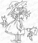 Coloring Stamps Halloween Etsy Pages Whimsy sketch template