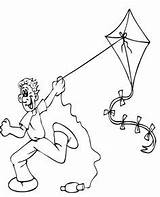Coloring Kite Makar Sankranti Pages Open Drawing sketch template