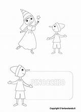 Pinocchio Fantavolando Biglietto Colorare Scaricate sketch template