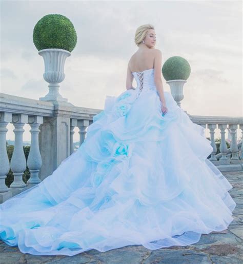 color on white 20 beautiful white wedding dresses with a touch of