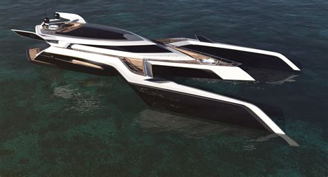 luxury yacht design  trimaran