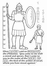 Goliath David Coloring Kids Pages Bible Activities Sunday School Craft Crafts Christian Scripture Lessons Story Board Preschool Sheet Stories Hamanako sketch template