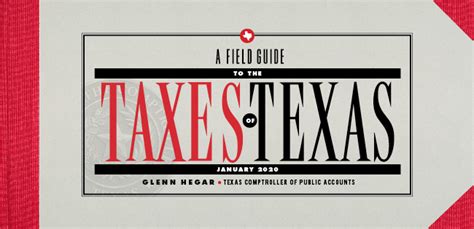 report update  field guide   taxes  texas