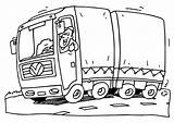 Vrachtwagen Camion Lkw Malvorlage Lastwagen Ausmalen Kleurplaten Scania Ausdrucken Ausmalbild Trasporto Iveco sketch template