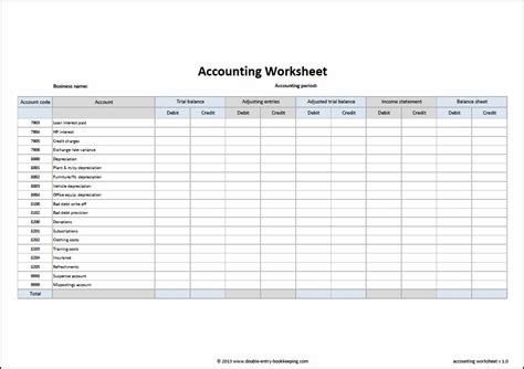 easy accounting worksheets db excelcom
