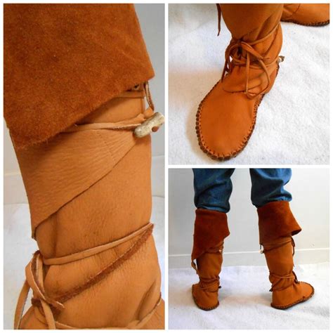 tall moccasin boots custom   order mountain man etsy