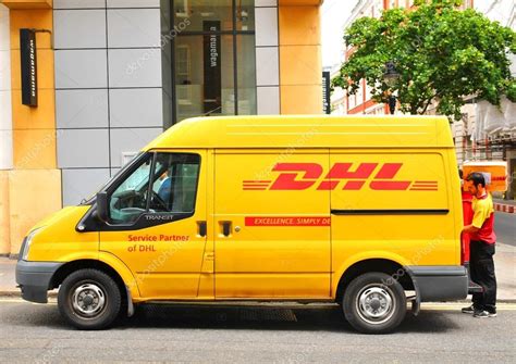 dhl delivery service stock editorial photo  lucianmilasan