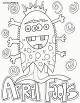 Coloring Pages April Doodle Flowers May Showers Bring Fools Alley Printable Sheets Kids Holiday Color School Getcolorings Happy sketch template