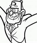 Gravity Printable Smiling Drawing Grunkle Colouring Books Cool Fall sketch template