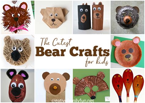 cutest bear crafts  kids creative family fun