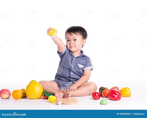 kid  boy playing  floor stock image image  educational
