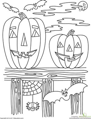 halloween worksheet educationcom halloween coloring pages cool