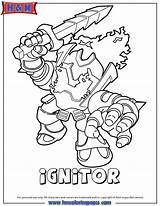 Skylanders Ignitor sketch template