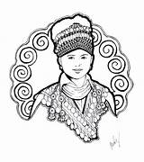 Hmong sketch template