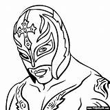 Mysterio Wwe Thecolor Wrestler Colouring Wcw Wrestling Coole Printablecolouringpages sketch template