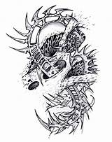 Tattoo Designs Biomechanical Skin Coloring Sketch Template Stencil Tattoos Deviantart Torn Sketches Pages Sleeve Tatuajes Templates Shepush sketch template