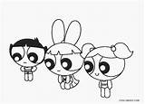 Powerpuff Coloring Pages Girls Girl Printable sketch template