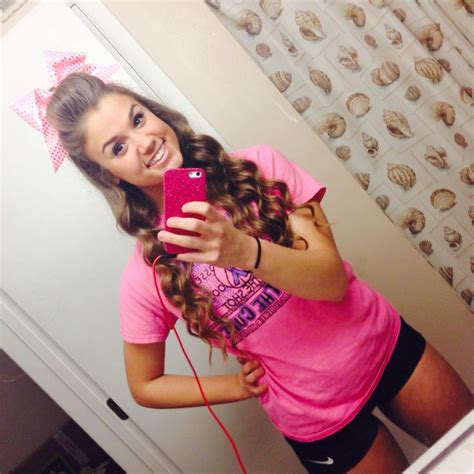 cheer hair with big pink bow hair cheerleading hair bows cheer hair cheer pictures
