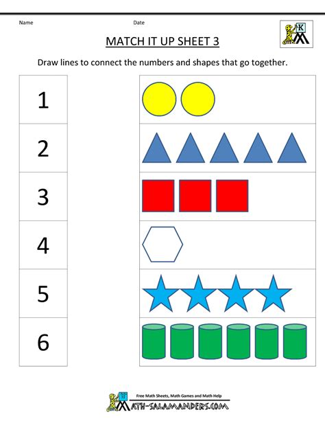 printable worksheets  kindergarten math printable kindergarten