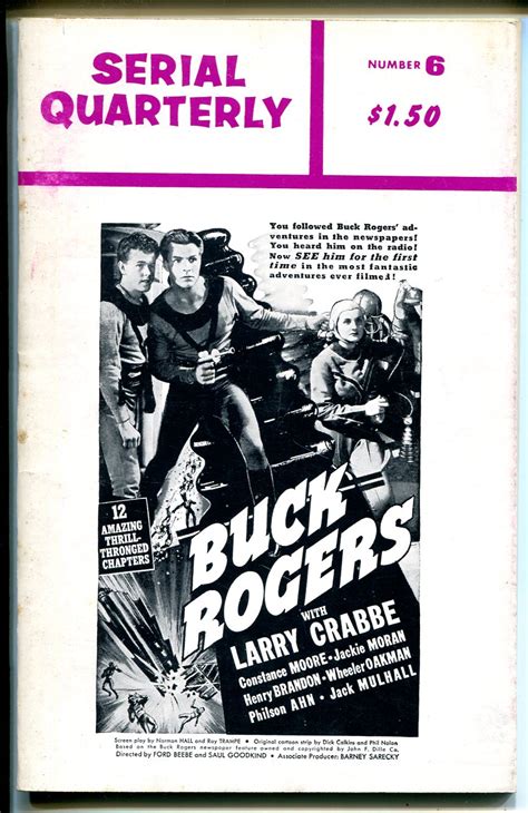serial quarterly 6 1966 serial synopsis buck rogers congo bill batman