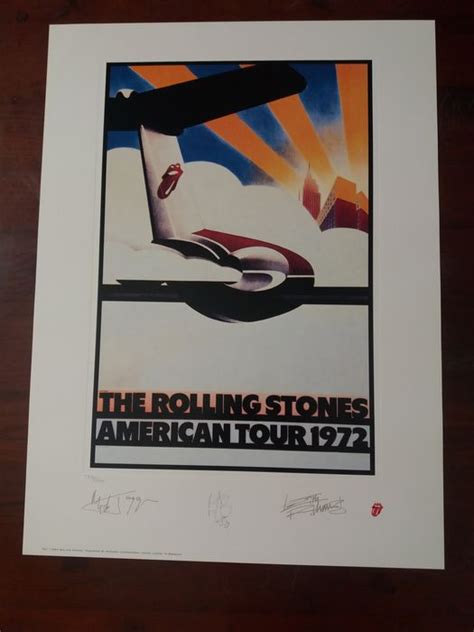 rolling stones american   litho plate catawiki