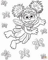 Sesame Cadabby Ernie Bert Butterflies Flying Elmo Supercoloring Template Vuela Mariposas Colorir Borboletas Voando Desenhos Vlinders Kleurplaat Colorironline Tsgos sketch template