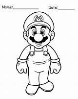 Dibujo Gratis Luigi sketch template