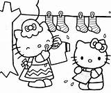 Kitty Hello Coloring Pages Colouring Drawing Mothers sketch template