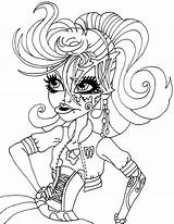 Monster High Coloring Pages Noir Catty Operetta Elfkena Rock Roll Deviantart Baby Drawing Sheets Printable Colorings Printables Kids Abbey Draculaura sketch template