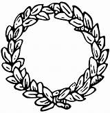 Wreath Laurel Heraldic Heraldry Heraldicart Pinclipart Traceable sketch template