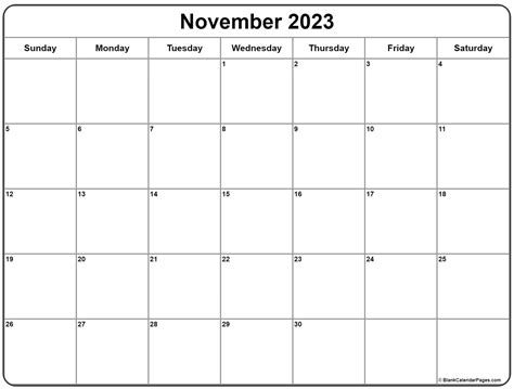 november  printable calendar printable world holiday