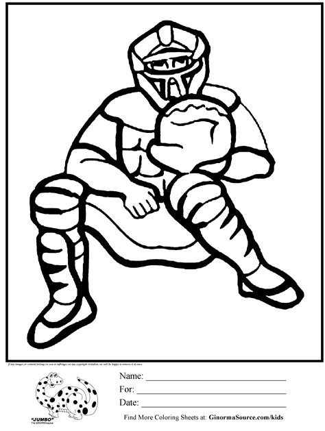 coloring page   baseball player coloring home