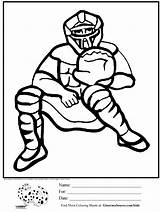 Coloring Pages Baseball Catcher Printable Boys Player Name Reds Ball Amelia Tag Color Kids Bedelia Sheets Cincinnati Ruth Babe Bat sketch template