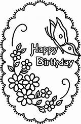 Coloring Birthday Happy Pages Printable Color Adult Barbie Girl Flower Adults Print Party Cake Butterfly Getcolorings Rocks Unbelievable Celebration Flowery sketch template