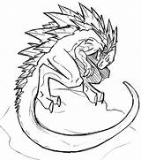 Godzilla Mostro Monstre Anguirus Raskrasil sketch template
