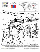 Mongolian Steppe Places Mongolia sketch template