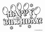 Birthday Happy Nana Coloring Pages Colouring Getdrawings sketch template